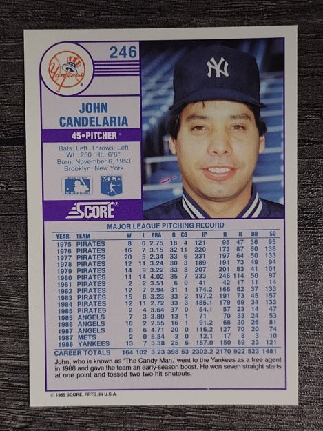1989 Score #246 John Candelaria