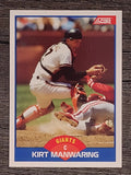 1989 Score #619 Kirt Manwaring