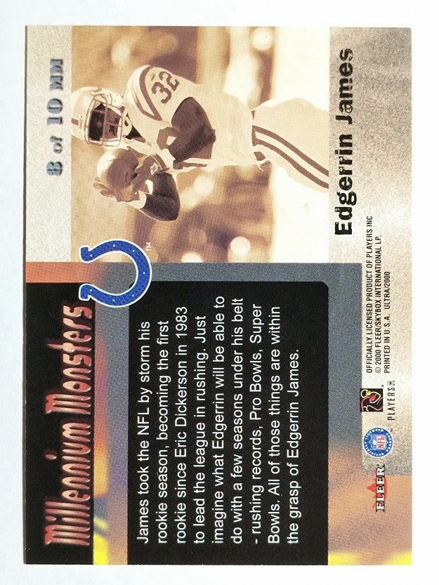 2000 Ultra Millennium Monsters #8 Edgerrin James