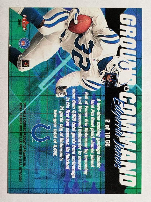 2001 Ultra Ground Command #2 Edgerrin James