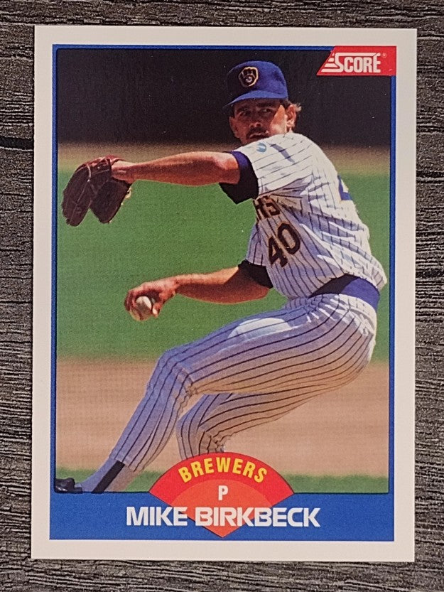 1989 Score #596 Mike Birkbeck