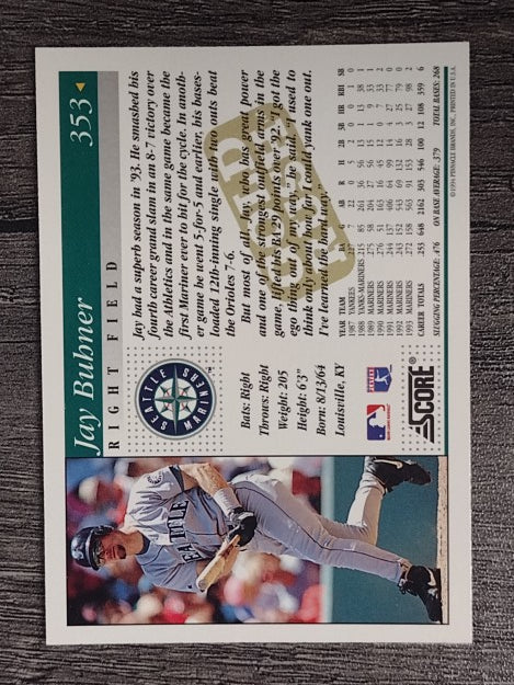 1994 Score Gold Rush #353 Jay Buhner