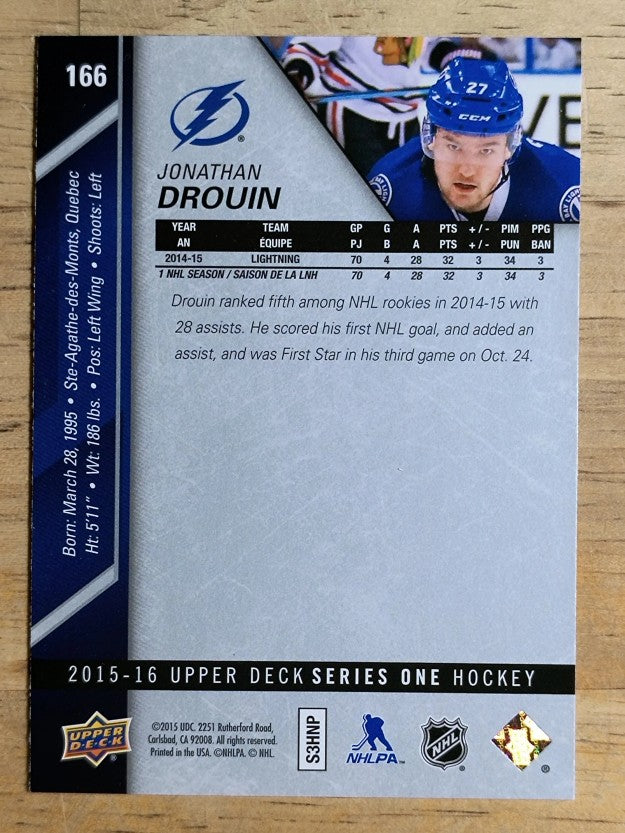 2015-16 Upper Deck #166 Jonathan Drouin