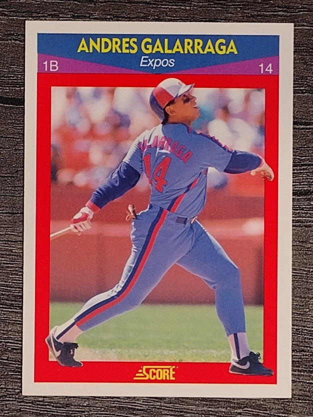 1990 Score 100 Superstars #14 Andres Galarraga