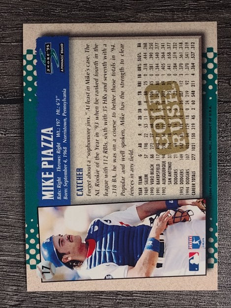 1995 Score Gold Rush #17 Mike Piazza