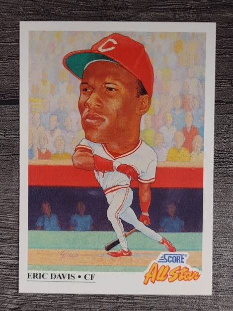 1991 Score #669 Eric Davis AS