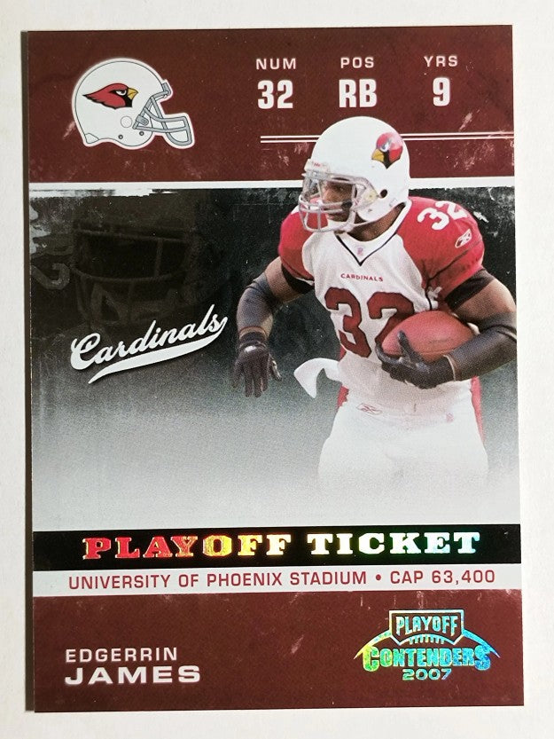 2007 Playoff Contenders Playoff Ticket #1 Edgerrin James