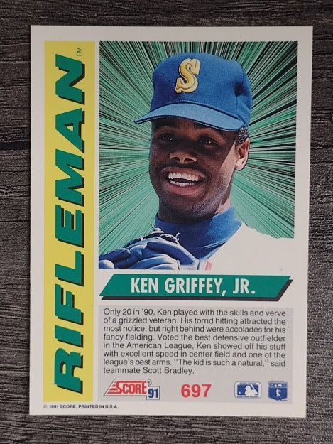 1991 Score #697 Ken Griffey Jr. RF