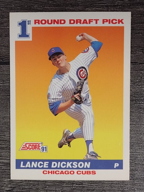 1991 Score #385 Lance Dickson RC