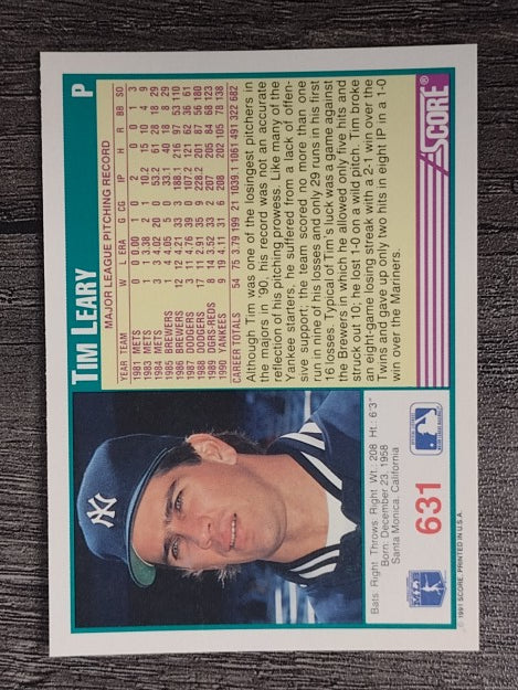 1991 Score #631 Tim Leary