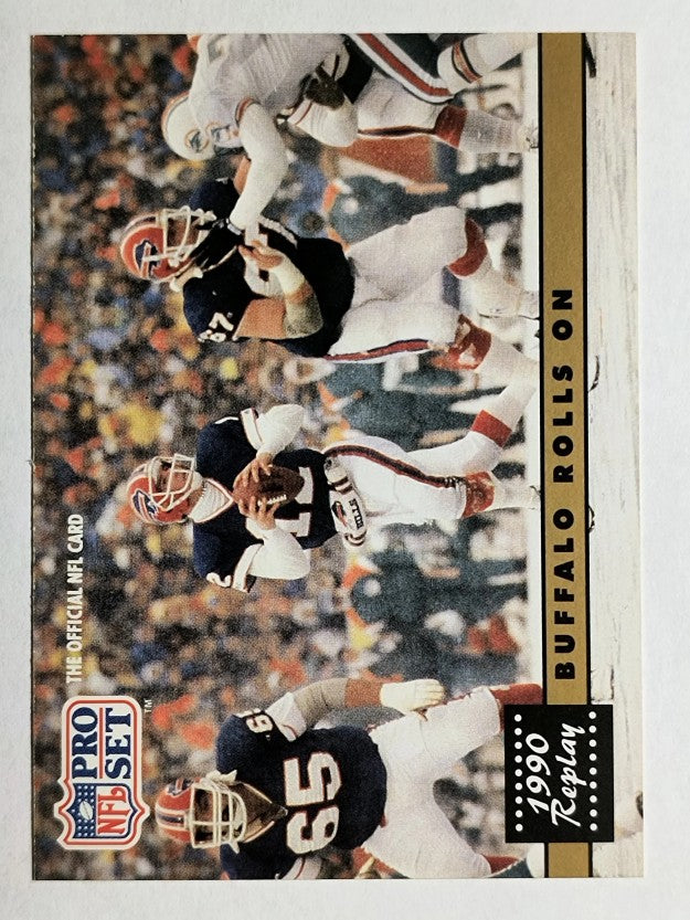 1991 Pro Set #341B Highest Scoring REP/Jim Kelly Passing/No NFLPA logo on back