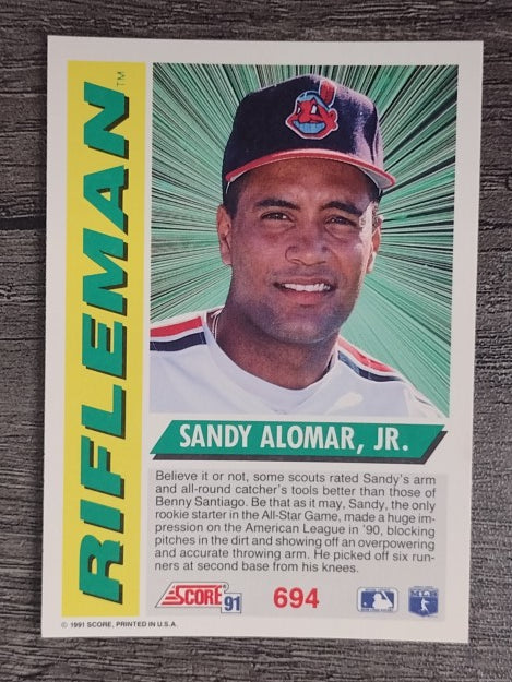 1991 Score #694 Sandy Alomar Jr. RF