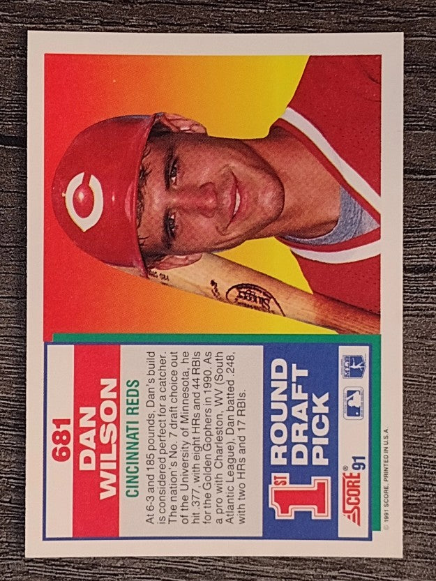1991 Score #681 Dan Wilson RC