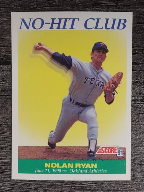 1991 Score #701 Nolan Ryan NH