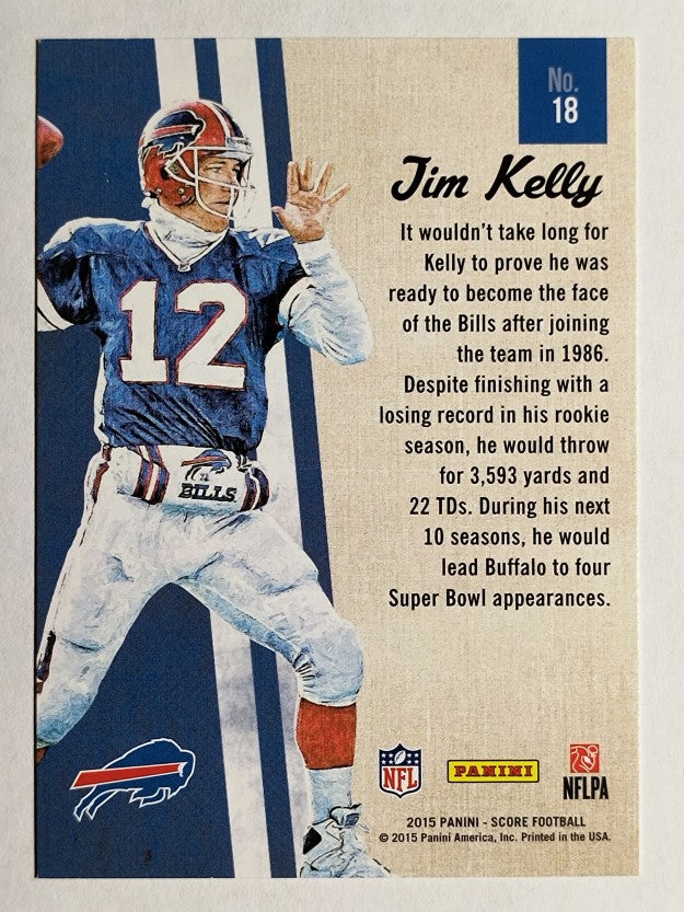 2015 Score Gridiron Heritage #18 Jim Kelly