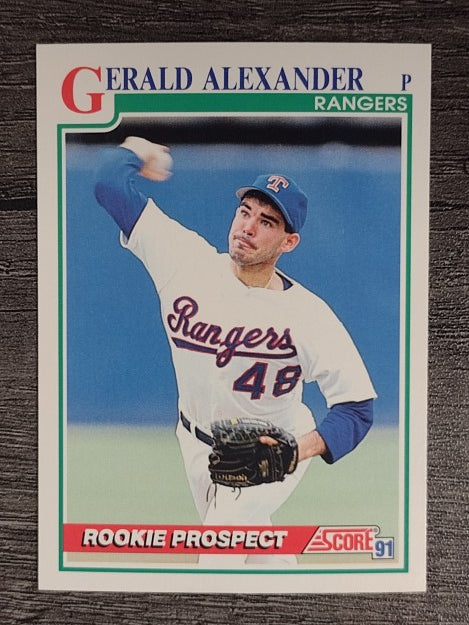 1991 Score #733 Gerald Alexander RC
