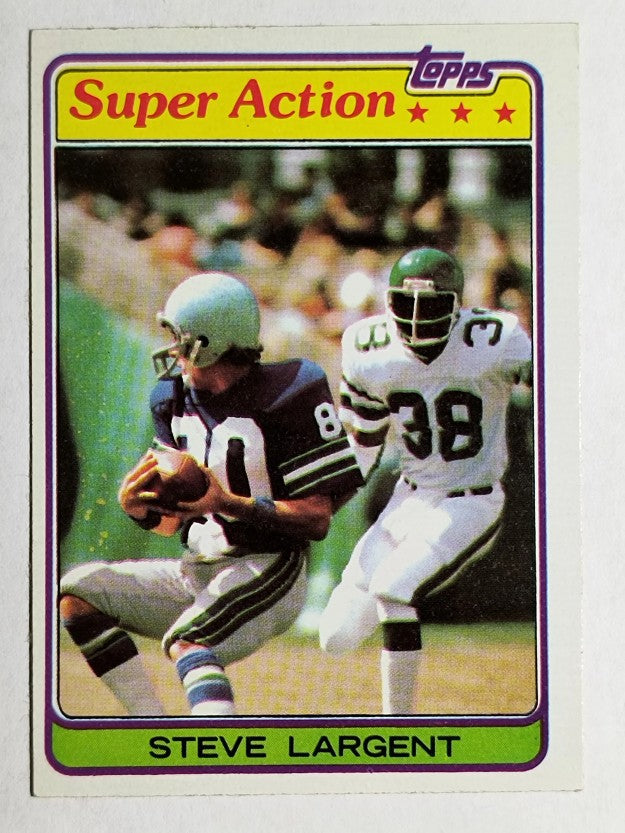 1981 Topps #343 Steve Largent SA