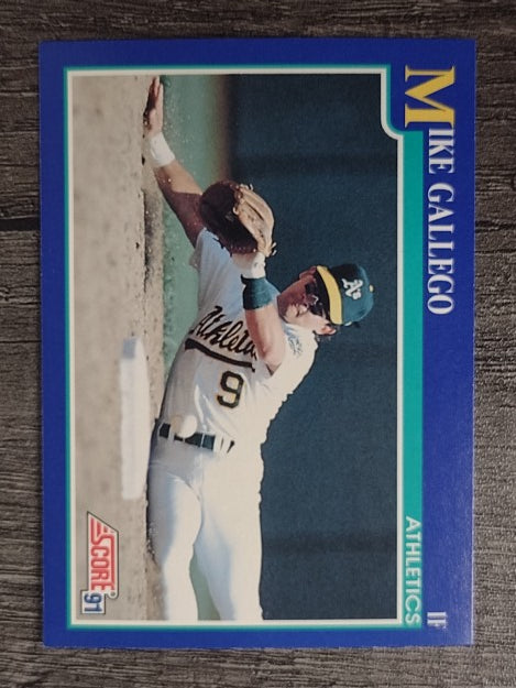 1991 Score #476 Mike Gallego