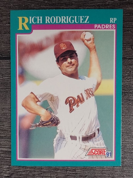 1991 Score #593 Rich Rodriguez RC