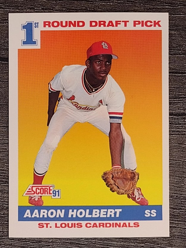 1991 Score #676 Aaron Holbert RC