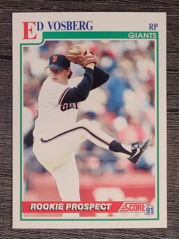 1991 Score #757 Ed Vosberg RC