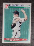 1991 Score #726 Paul McClellan RC