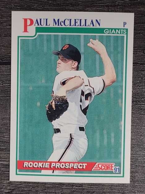 1991 Score #726 Paul McClellan RC