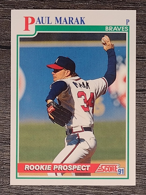 1991 Score #712 Paul Marak RC