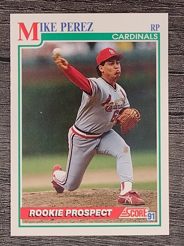 1991 Score #758 Mike Perez RC