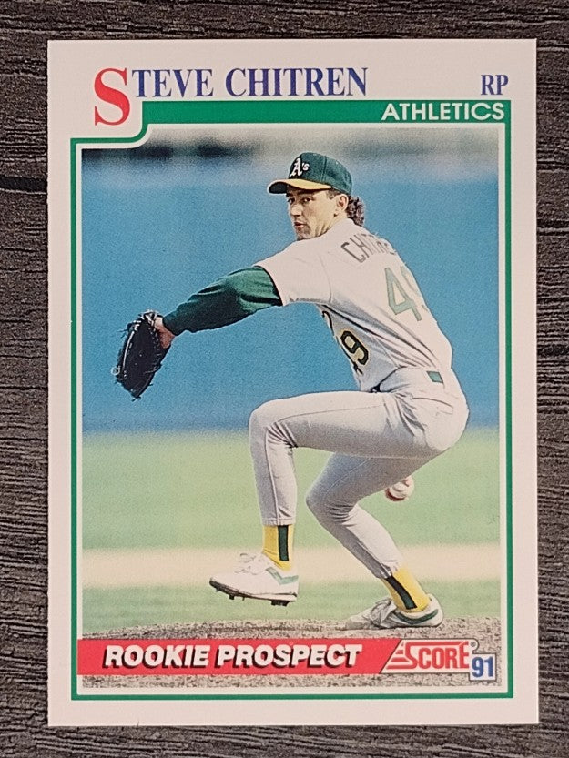 1991 Score #760 Steve Chitren RC