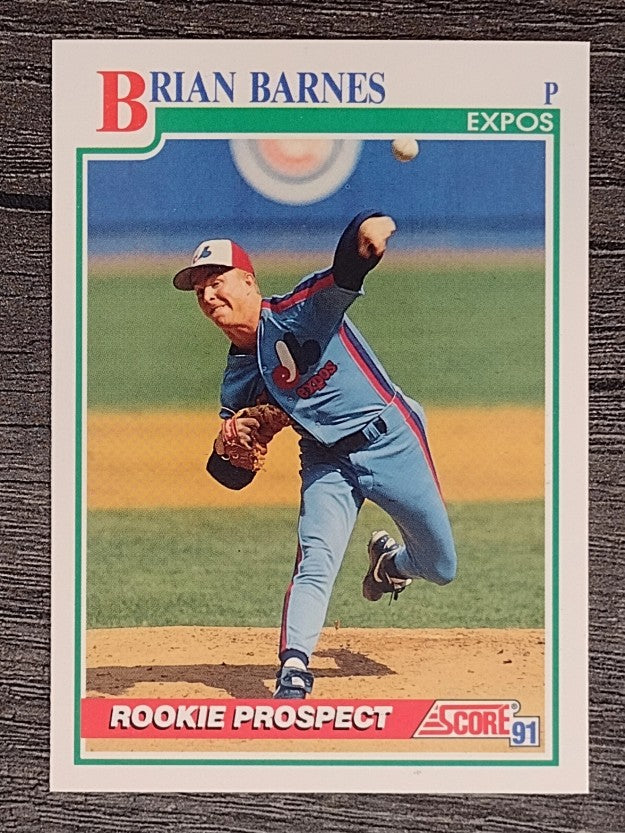 1991 Score #708 Brian Barnes RC