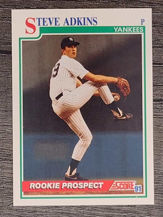 1991 Score #716 Steve Adkins RC