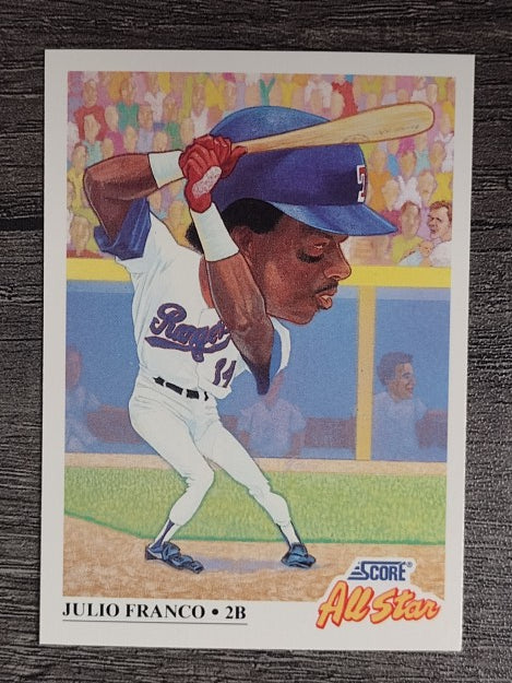 1991 Score #392 Julio Franco AS