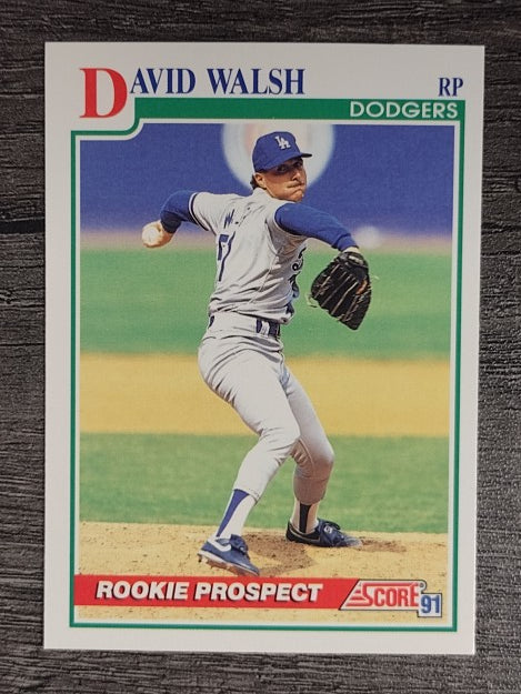 1991 Score #351 David Walsh RC