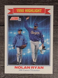 1991 Score #417 Nolan Ryan HL