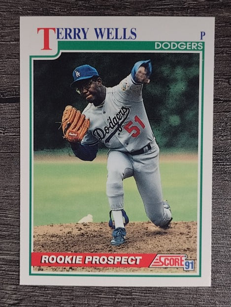 1991 Score #359 Terry Wells RC