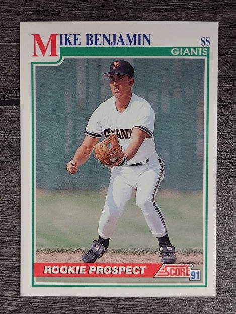 1991 Score #345 Mike Benjamin