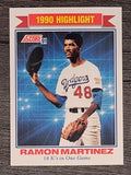 1991 Score #419 Ramon Martinez HL