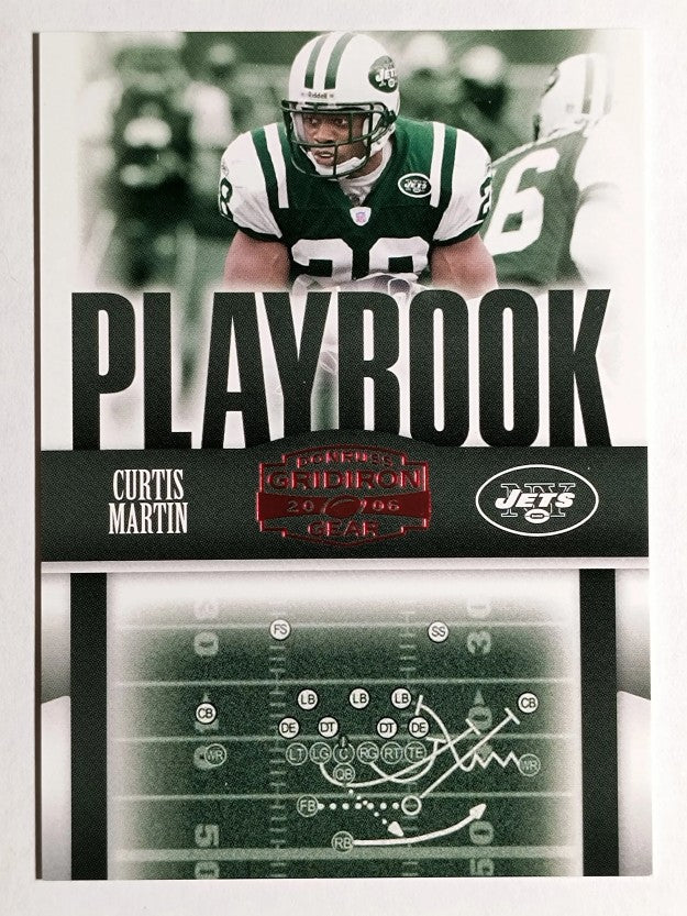 2006 Donruss Gridiron Gear Playbook Red #PB16 Curtis Martin