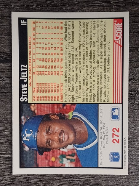 1991 Score #272 Steve Jeltz