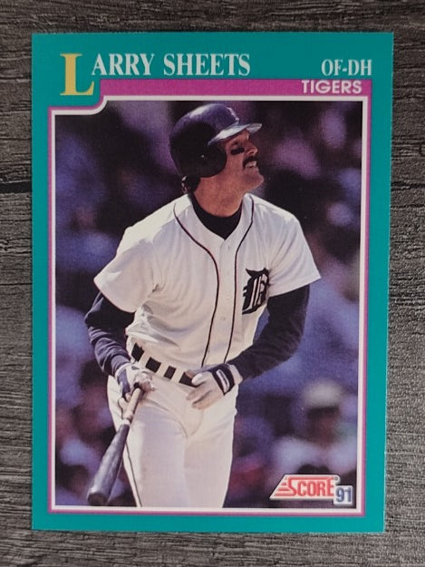 1991 Score #176 Larry Sheets