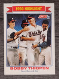 1991 Score #418 Bobby Thigpen HL