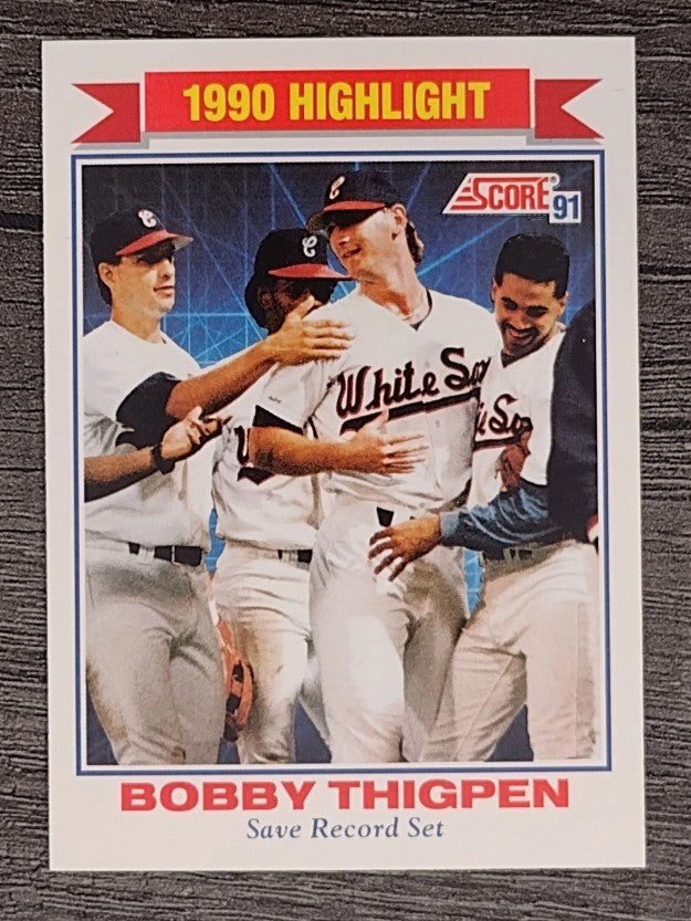 1991 Score #418 Bobby Thigpen HL