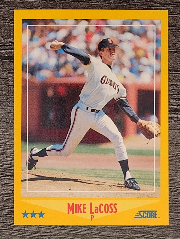 1988 Score #465 Mike LaCoss
