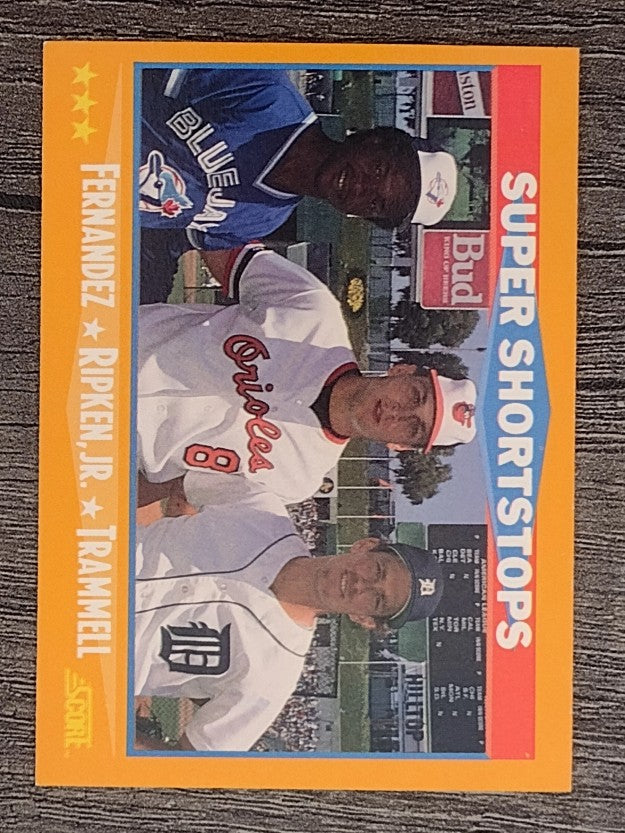 1988 Score #651 Tony Fernandez/Alan Trammell/Cal Ripken