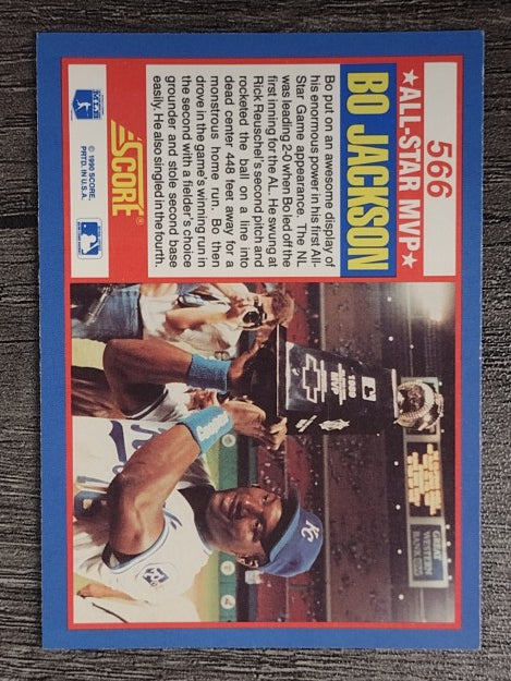 1990 Score #566 Bo Jackson AS-MVP