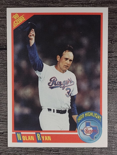 1990 Score #696 Nolan Ryan HL
