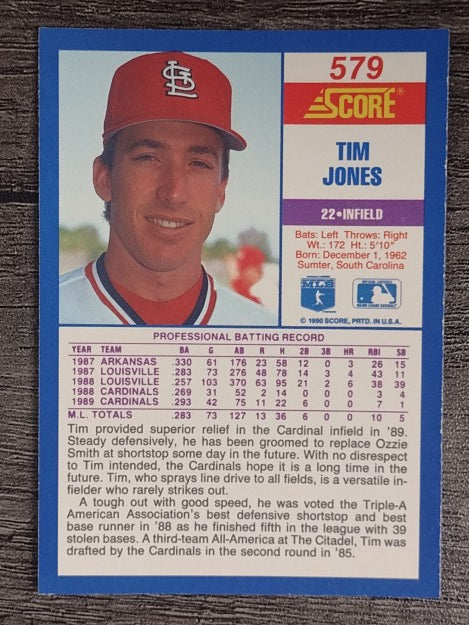 1990 Score #579 Tim Jones