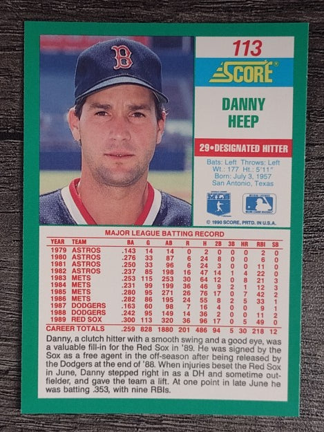 1990 Score #113 Danny Heep
