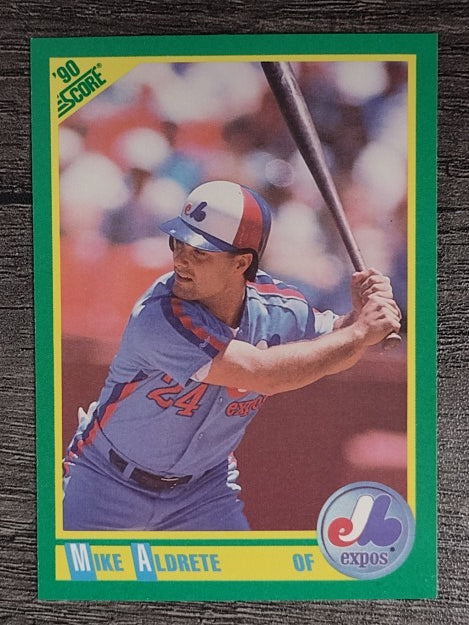 1990 Score #220B Mike Aldrete COR/24 on back